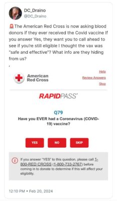 red cross blood