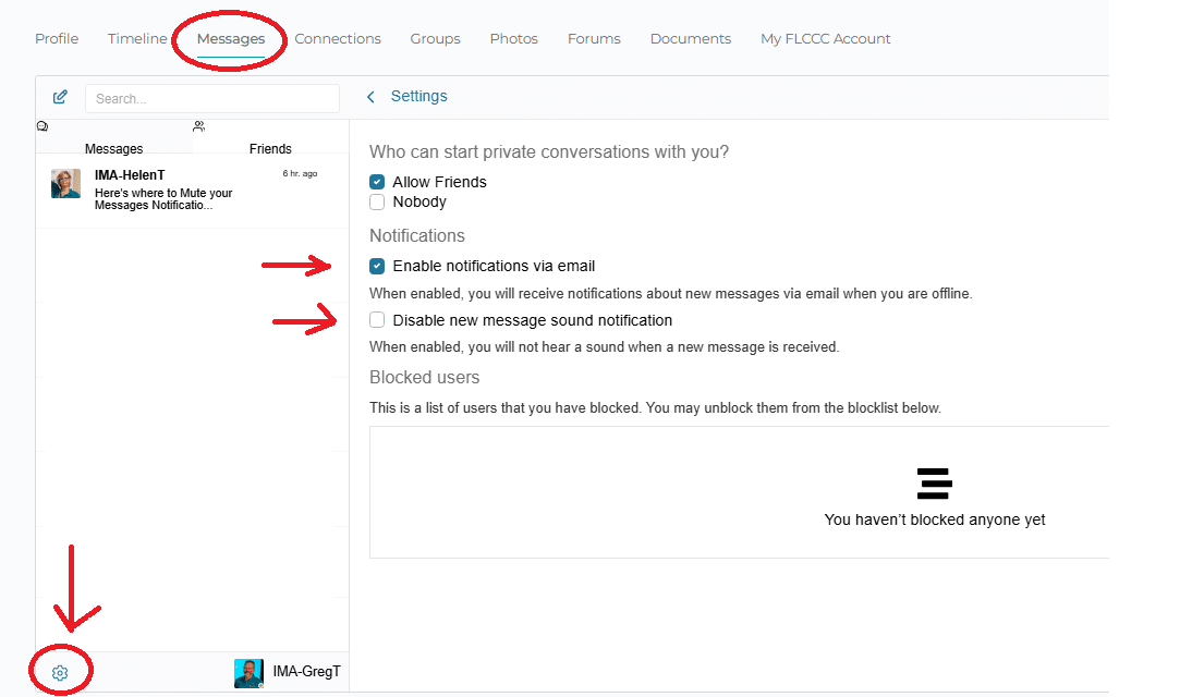No Active Notification Message How to Adjust Notifications - Tech Support - IMA Forums