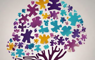 Graphic of tree representing the brain