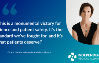 “this is a monumental victory for science and patient safety. it’s the standard we’ve fought for, and it’s what patients deserve.” dr. kat lindley