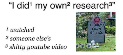did my own research