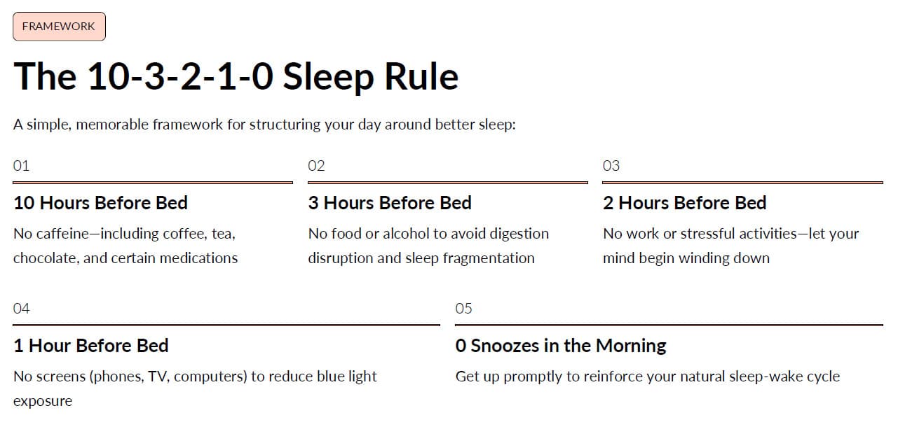 10 3 2 1 0 sleep rules framework 10 3 2 1 0 sleep rules framework