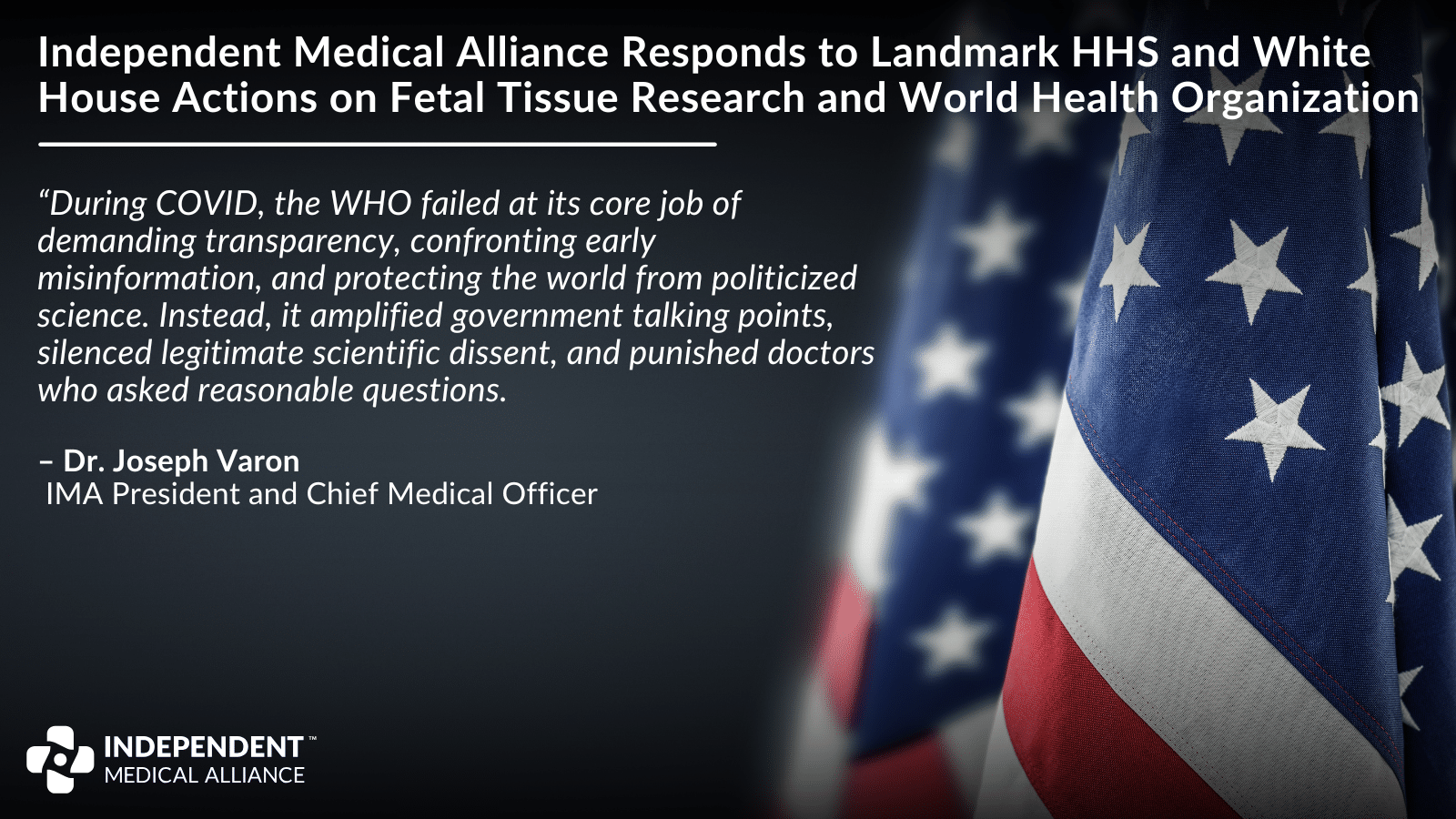 landmark HHS WHO IMA