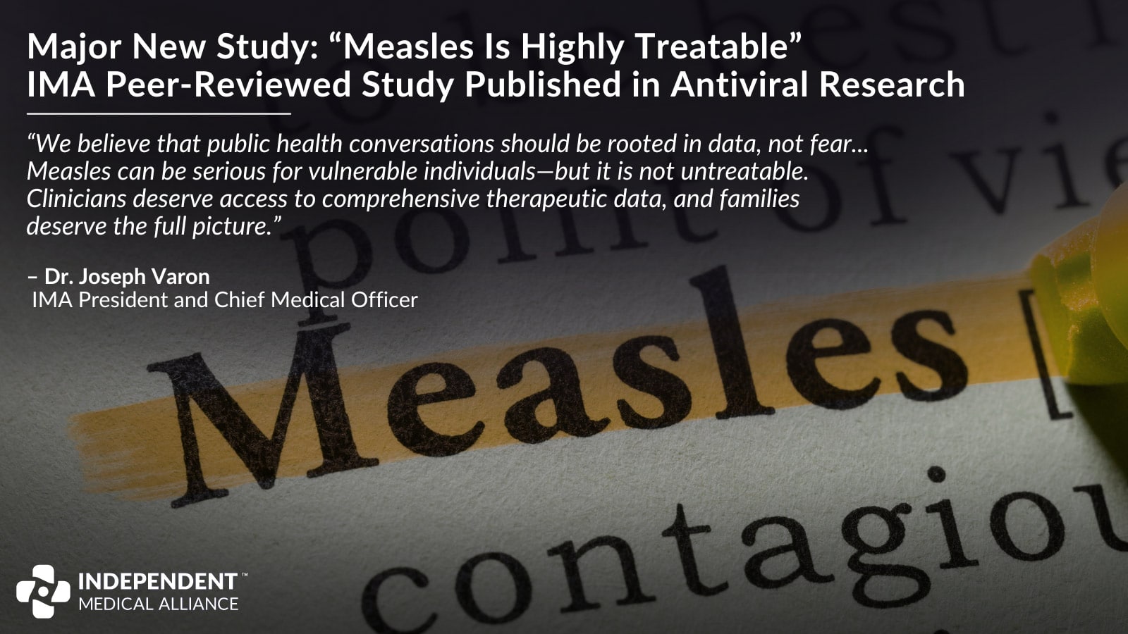 measles highly treatable