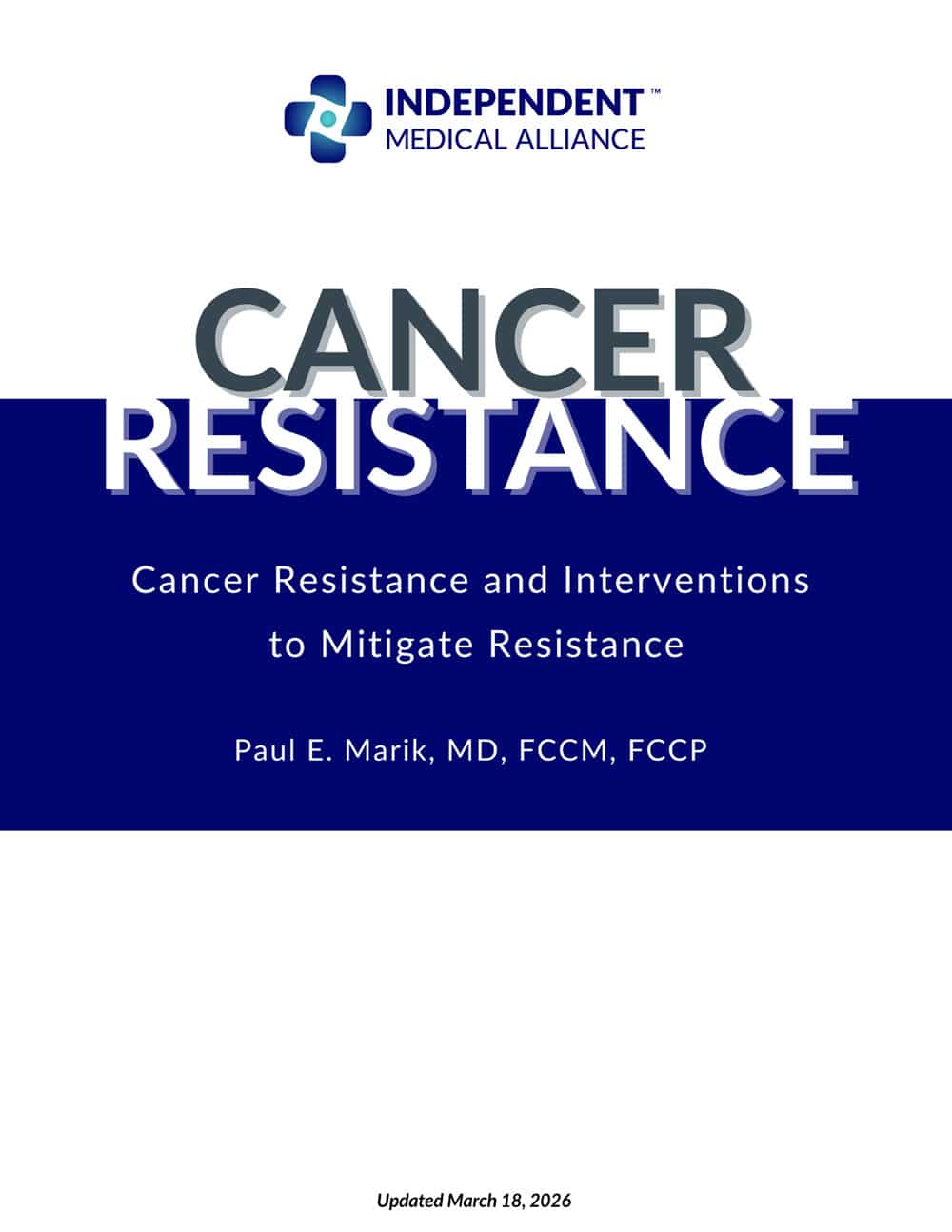 Cancer Resistance cover