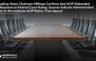Chairman Milhoan confirms that ACIP disbanded.