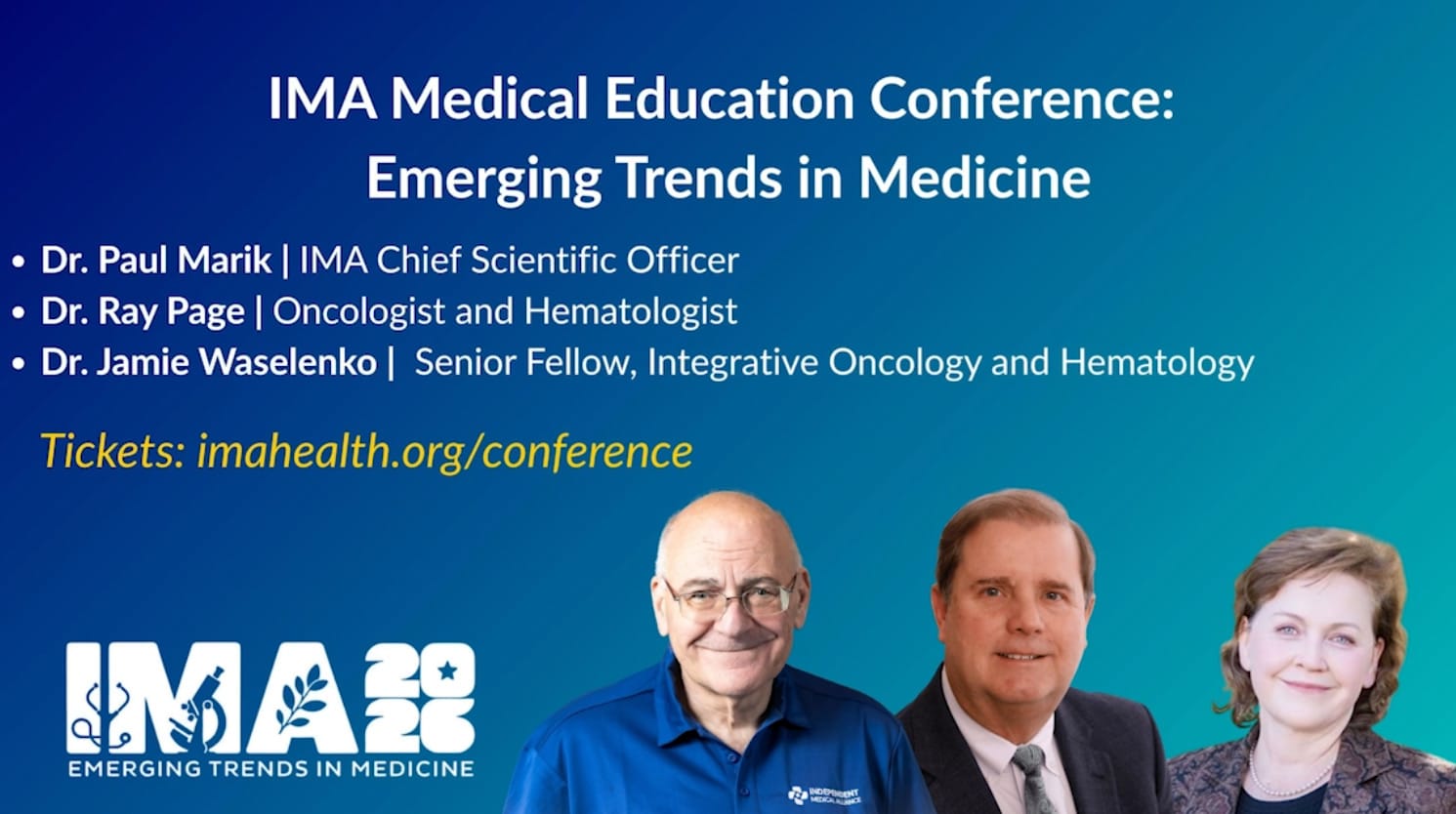 IMA Medical Education Conference - Dr. Paul Marik, Dr. Ray Page, Dr. Jamie Waselenko