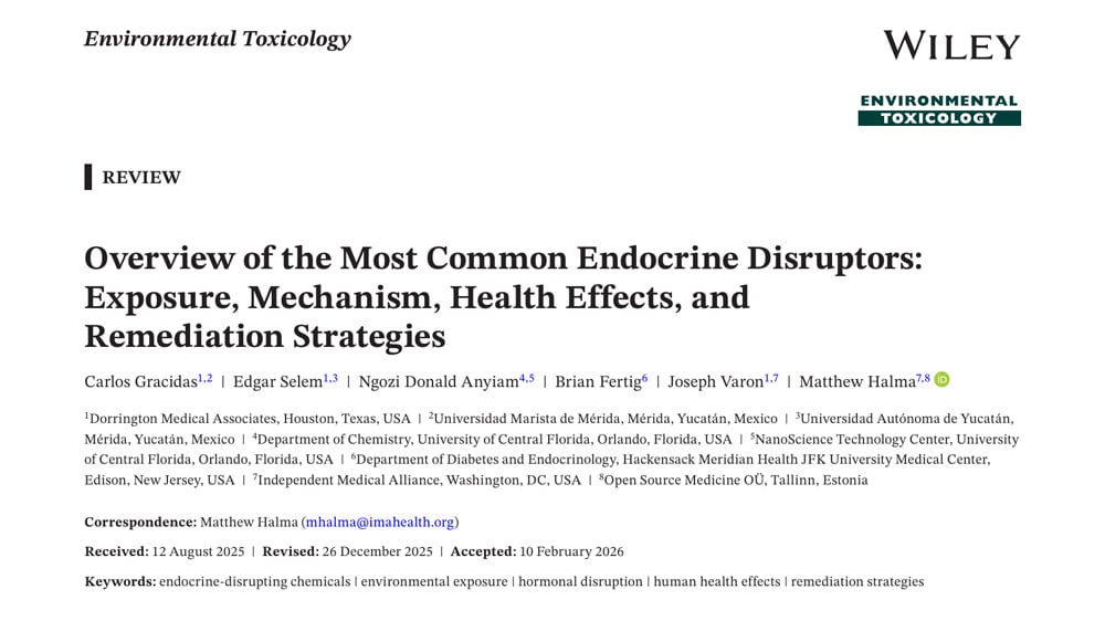 overview of the most common endocrine disruptors