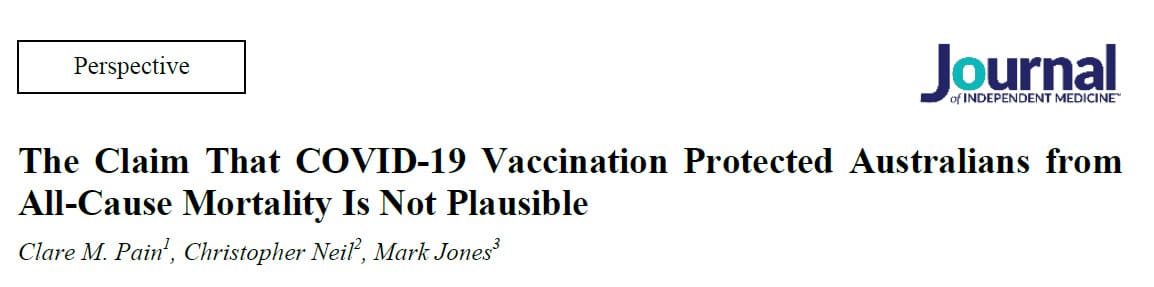 the claim that covid vaccines reduced all cause mortality is not plausible