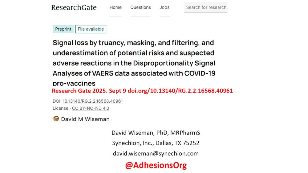 Inside the VAERS Data - Dr. David Wiseman presentation slides