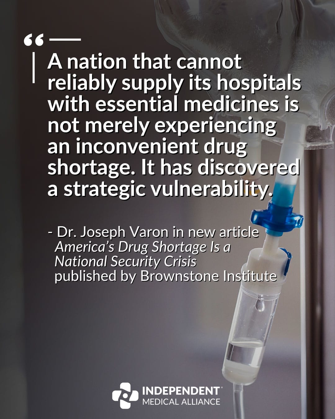 America's drug shortage quote