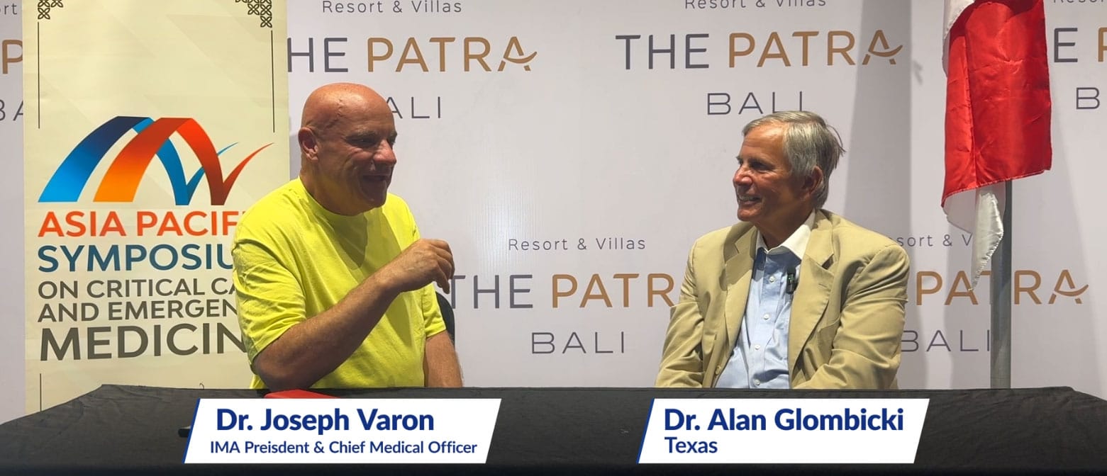 Dr. Joseph Varon interviews Dr. Alan Glombicki at the Asia Pacific Symposium