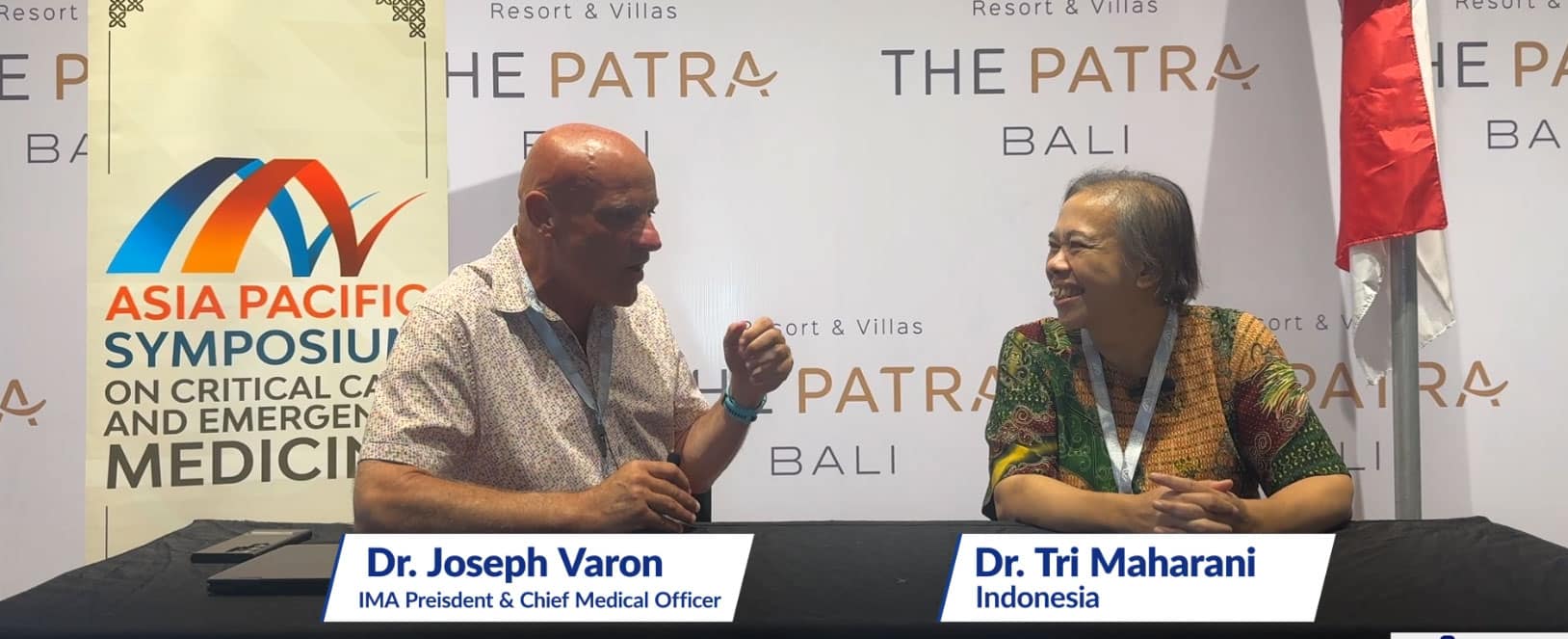 Dr. Joseph Varon interviews Dr. Tri Maharani at the Asia Pacific Symposium