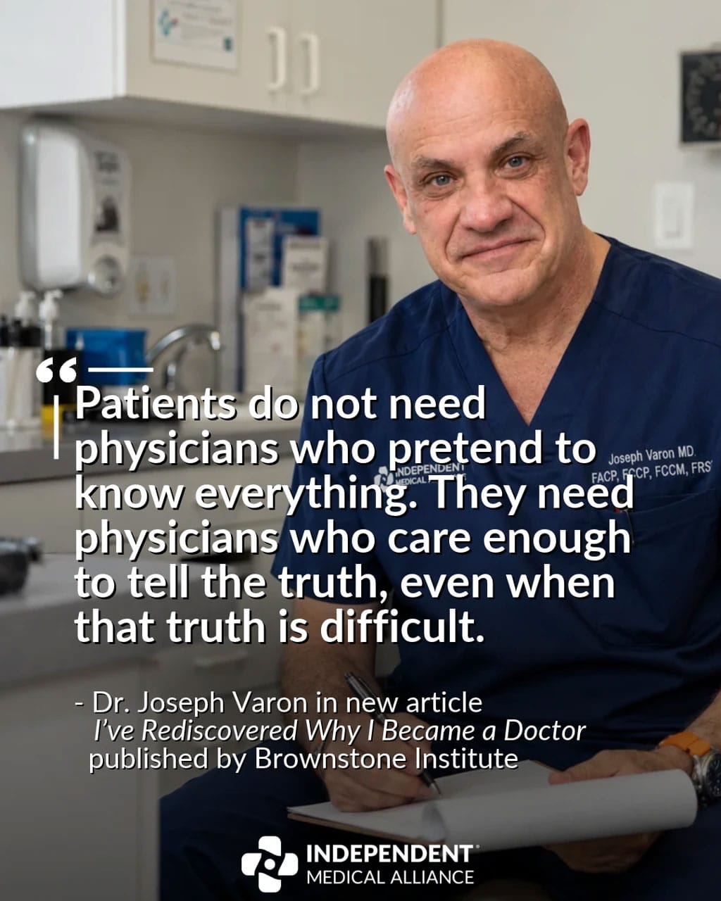I’ve rediscovered why I became a doctor quote